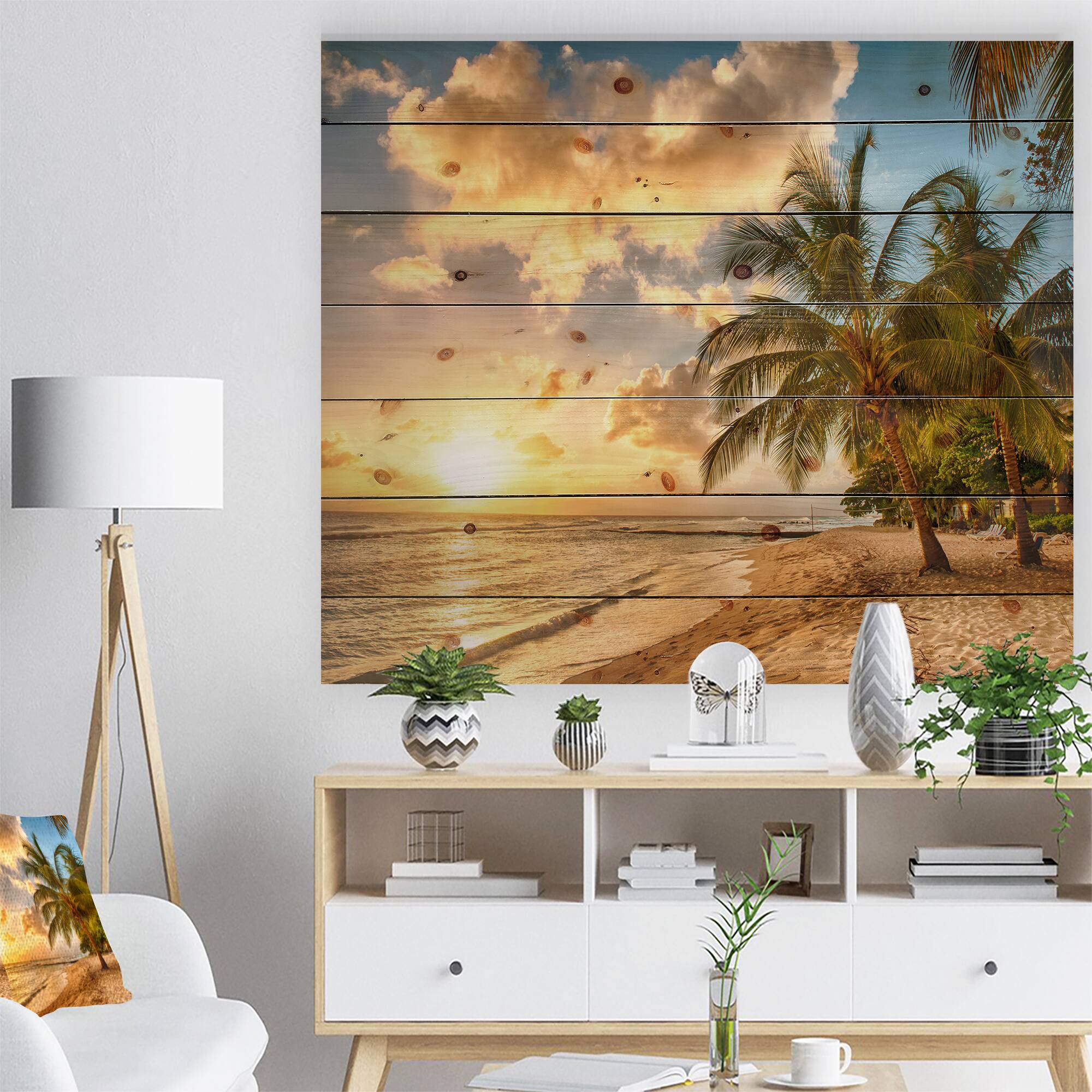 Designart - Gorgeous Beach of Island Barbados